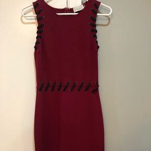 Simple red dress with black accents...never worn!